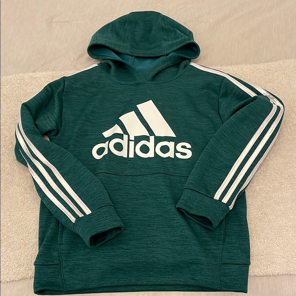 Adidas Kids Green Hoodie